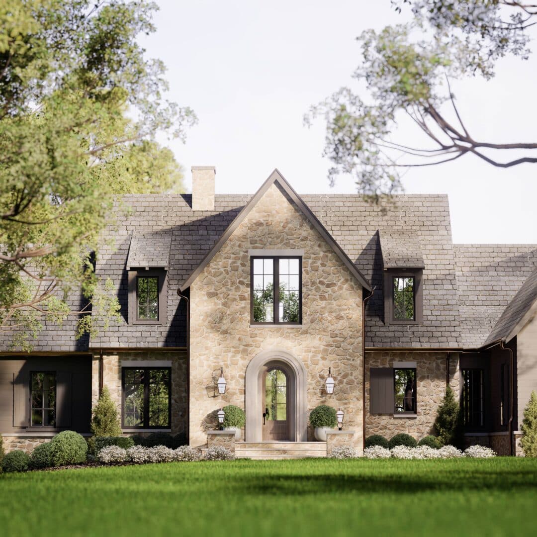 Stone home exterior